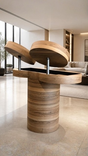 DJ booth Atelier EGEA dans un intérieur contemporain